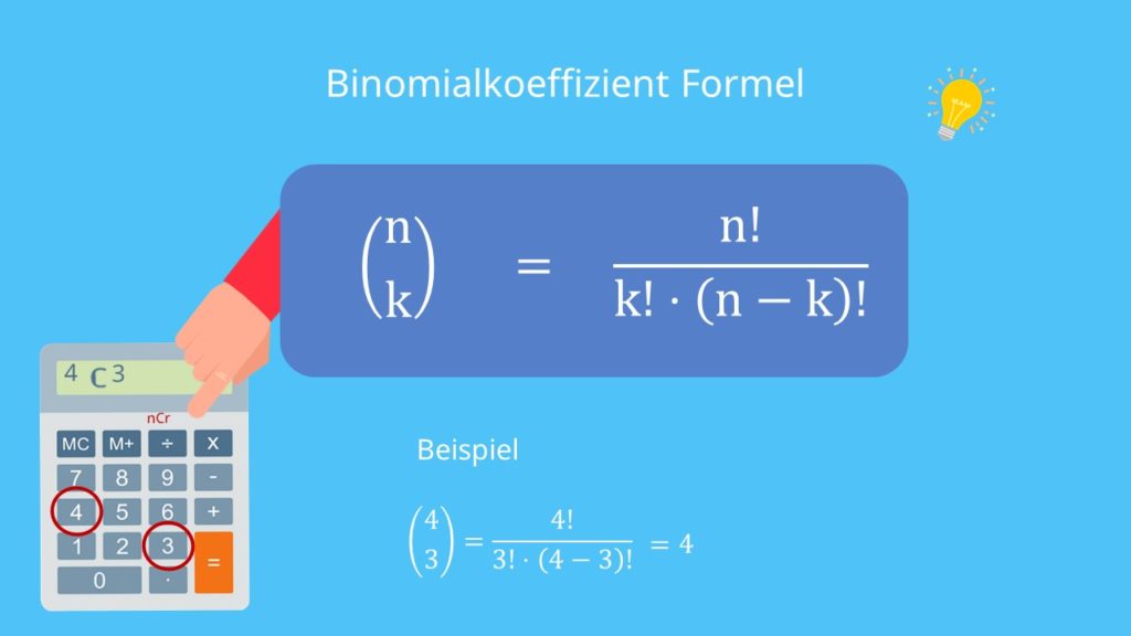 Binomialkoeffizient: Berechnen, Formel, Beispiel · mit Video